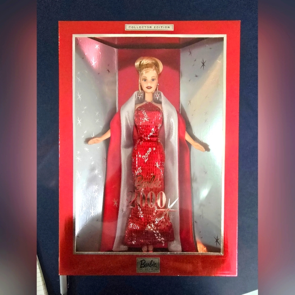 2000 Barbie Collector Edition Doll in Red Gown